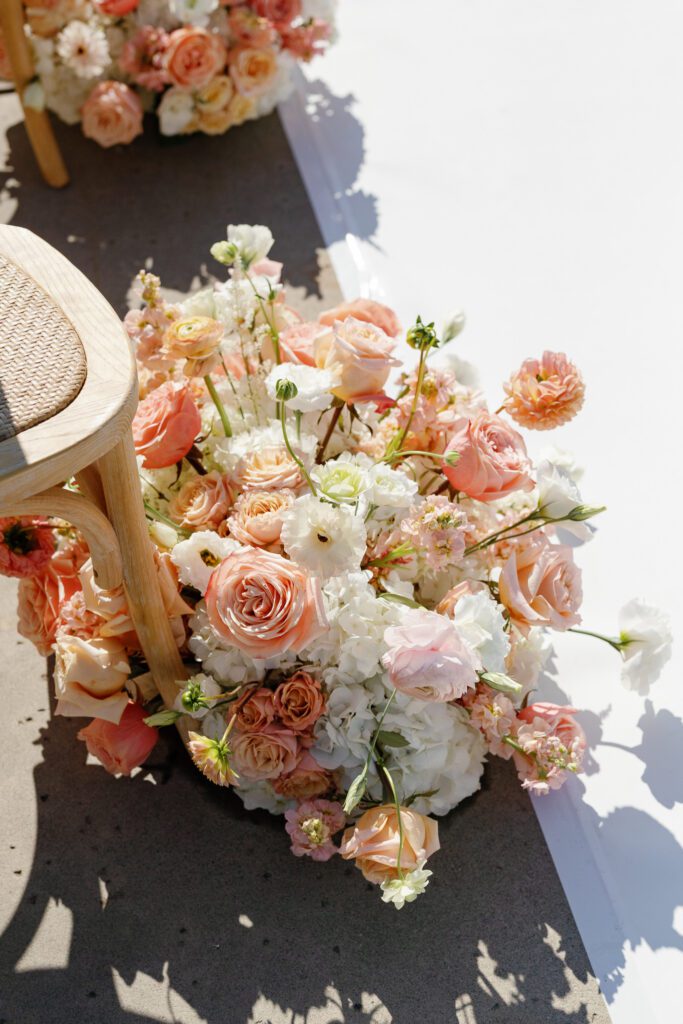 Spring wedding at Jacuzzi Winery in Sonoma County with romantic vineyard details
